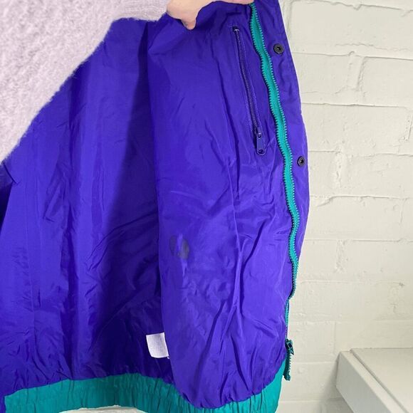 Vintage 80s/90s Columbia Bugaboo 3-in-1 Jacket & Fleece w/ Aztec Collar - Picture 10 of 11